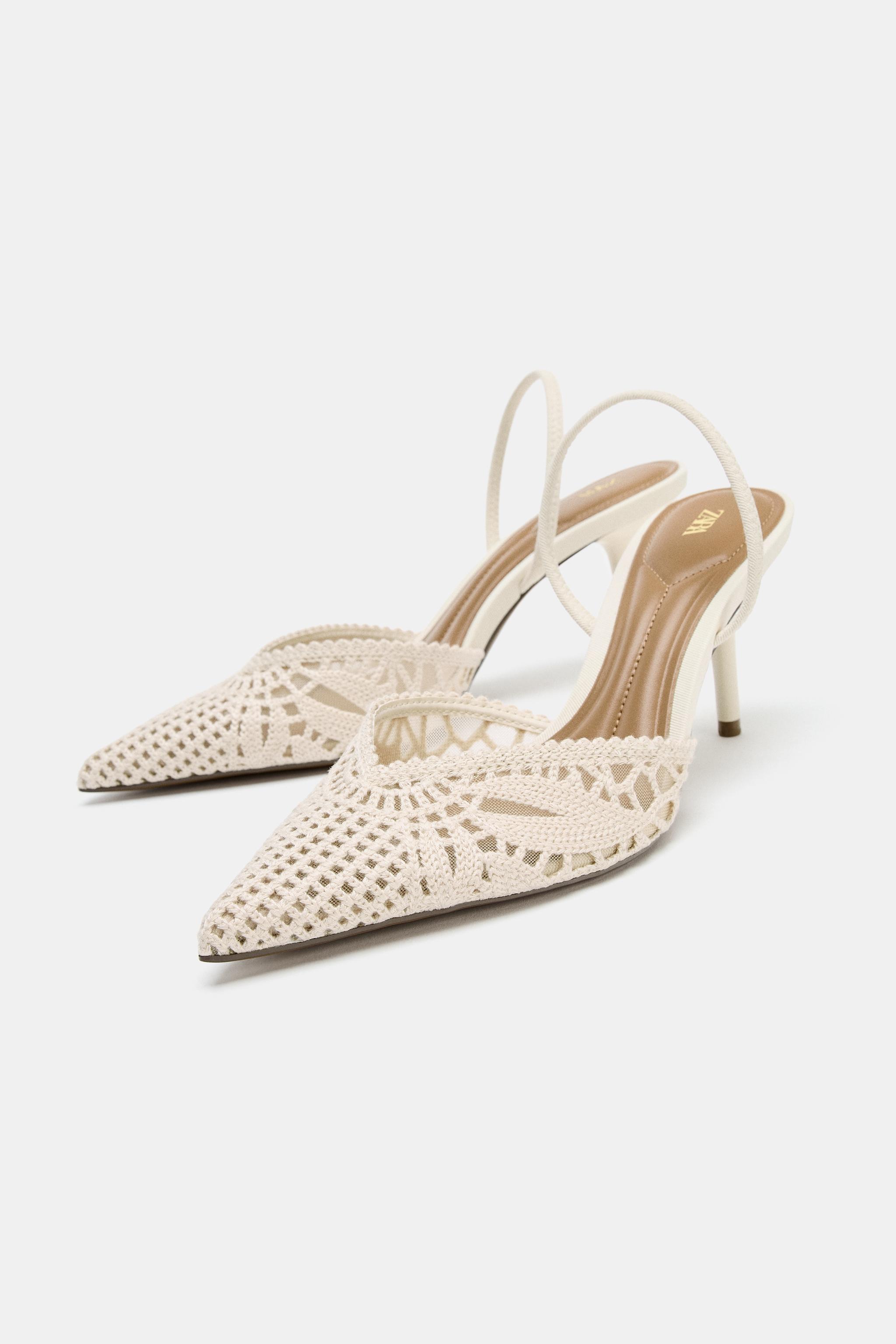 CROCHET EFFECT HEELED