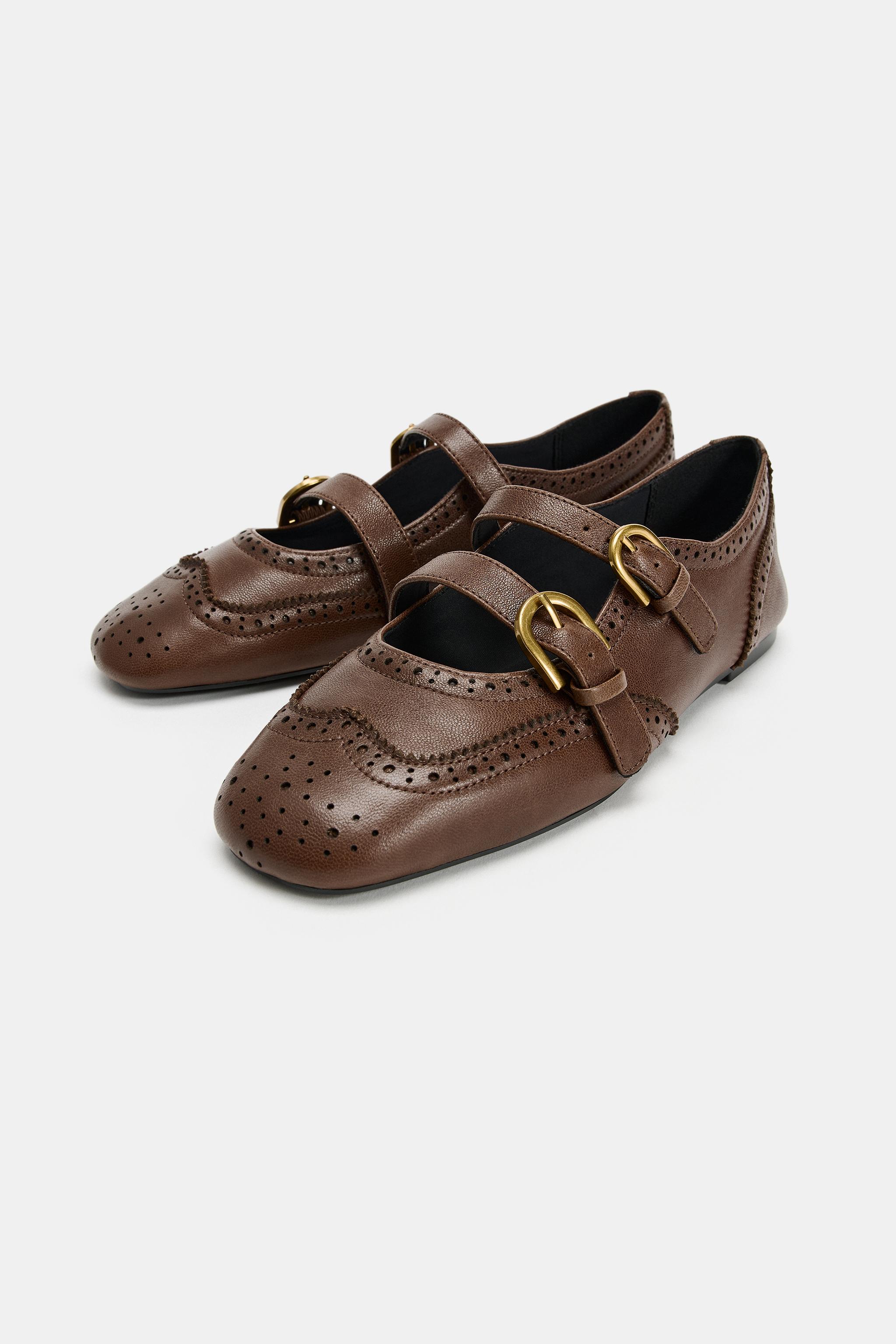 LEATHER BALLET FLATS