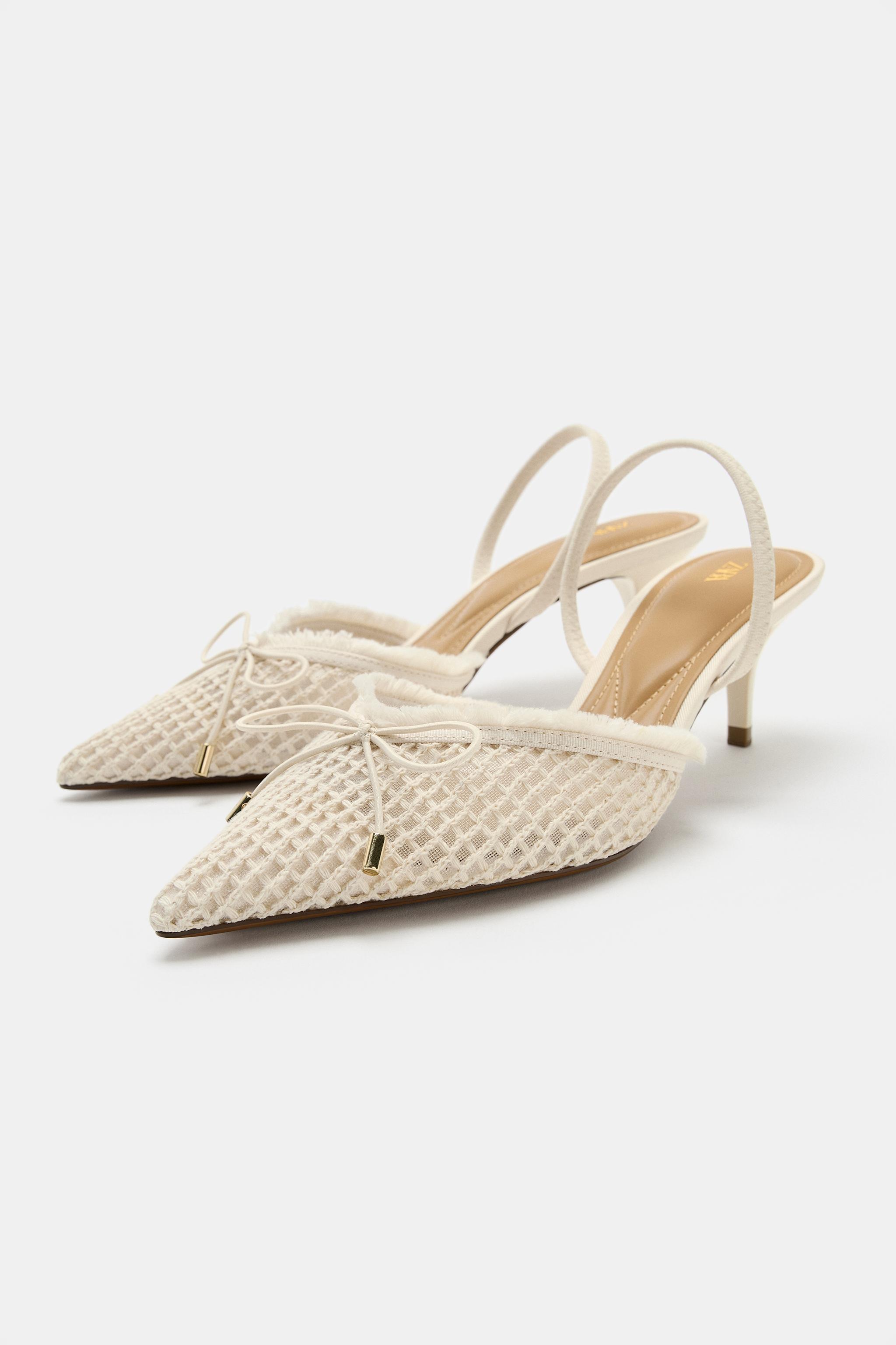 SLINGBACK SHOES WITH BOW