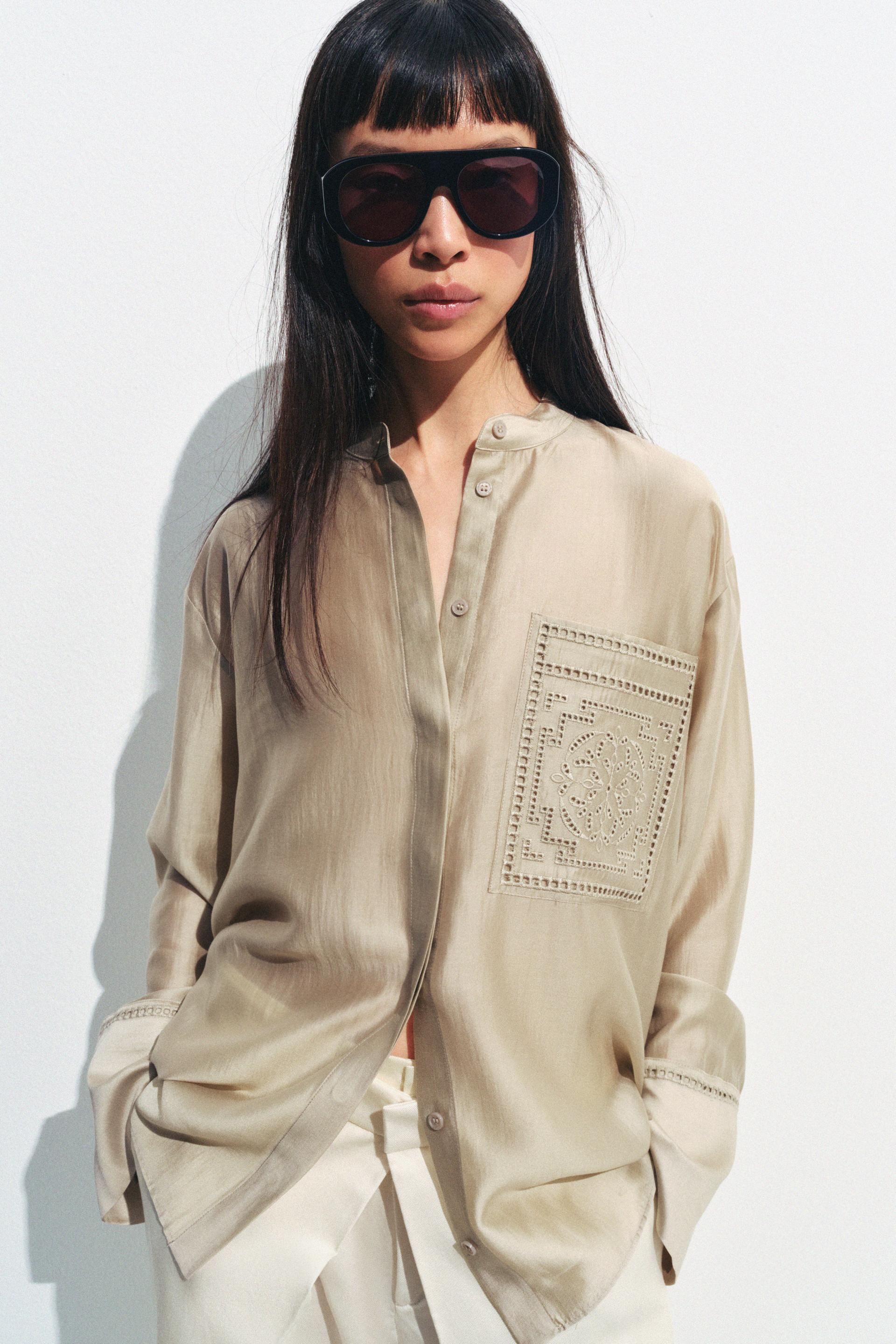 EMBROIDERED POCKET SHIRT ZW COLLECTION