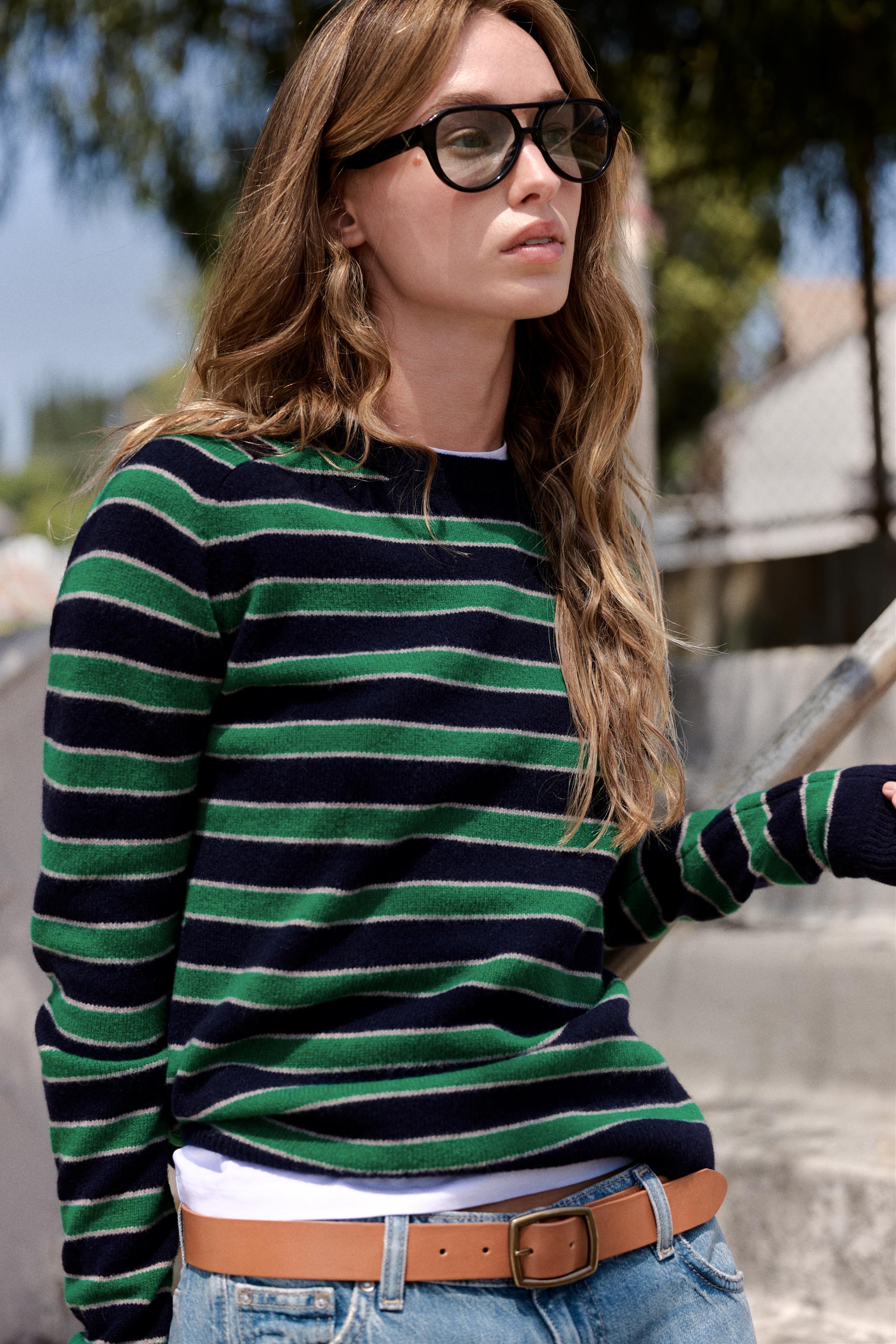 STRIPED WOOL JUMPER