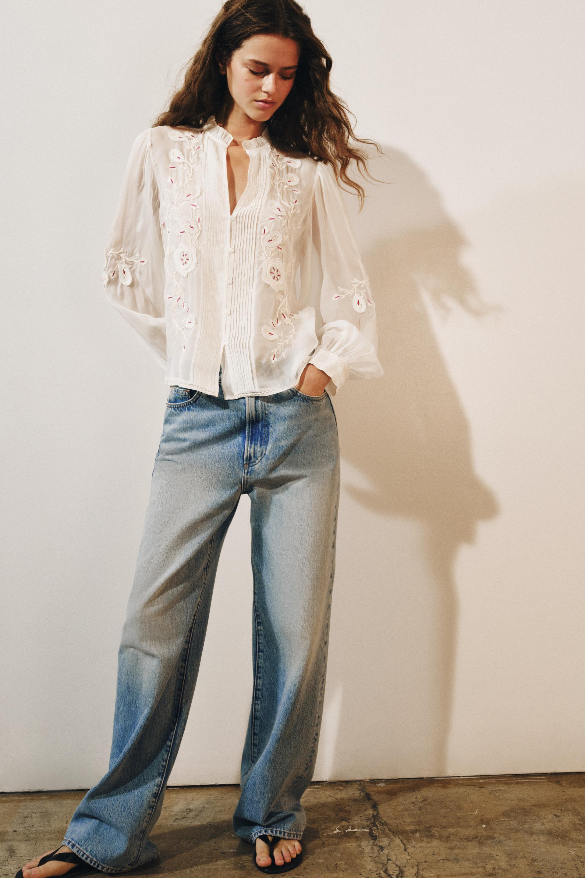 ORGANZA BLOUSE EMBROIDERY